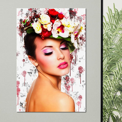 Flower Devine MixArt Canvas Wall Art