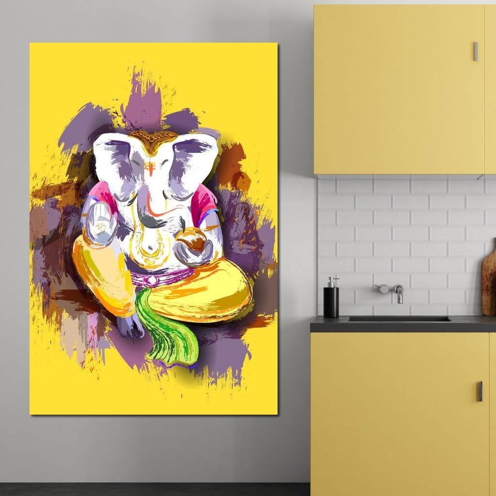 Jai Shree Ganesh Canvas Wall Art
