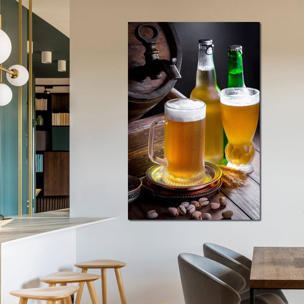 Light Beers Canvas Wall Art