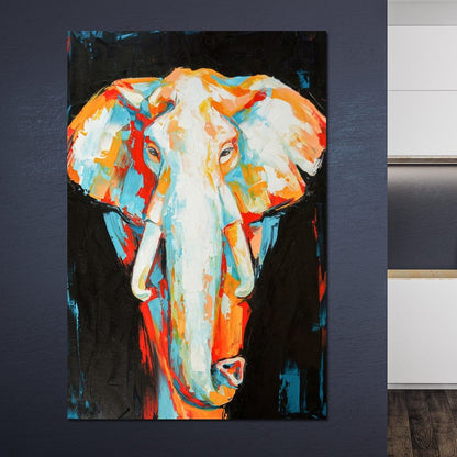 Elephant v2 Canvas Wall Art