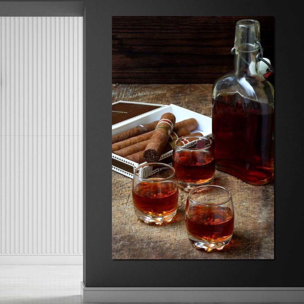 Cigars & Cognac Canvas Wall Art