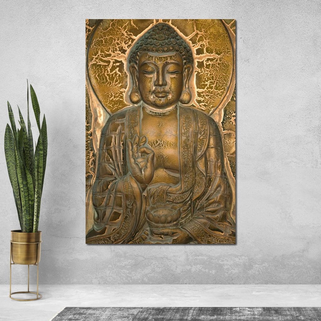 Buddhist Mural Canvas Wall Art