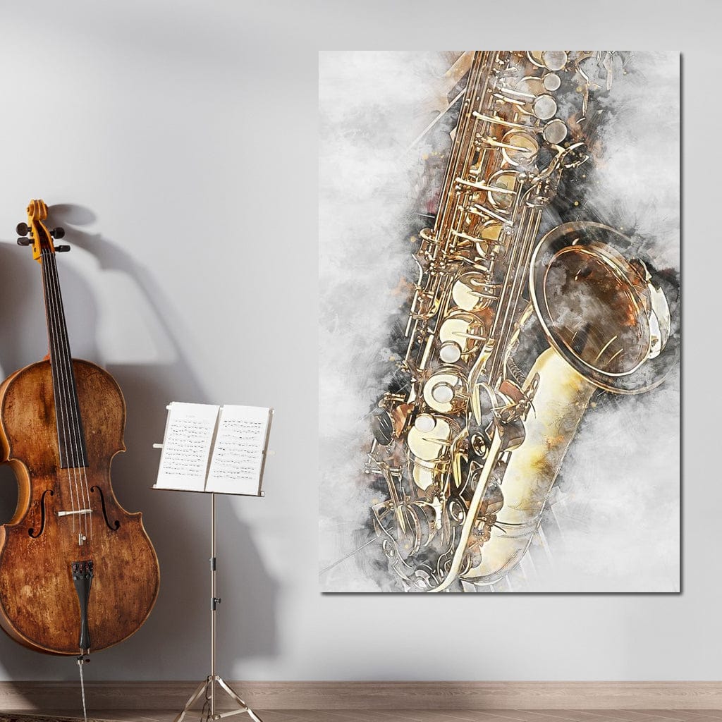 Saxophone - Mateo Canvas Wall Art