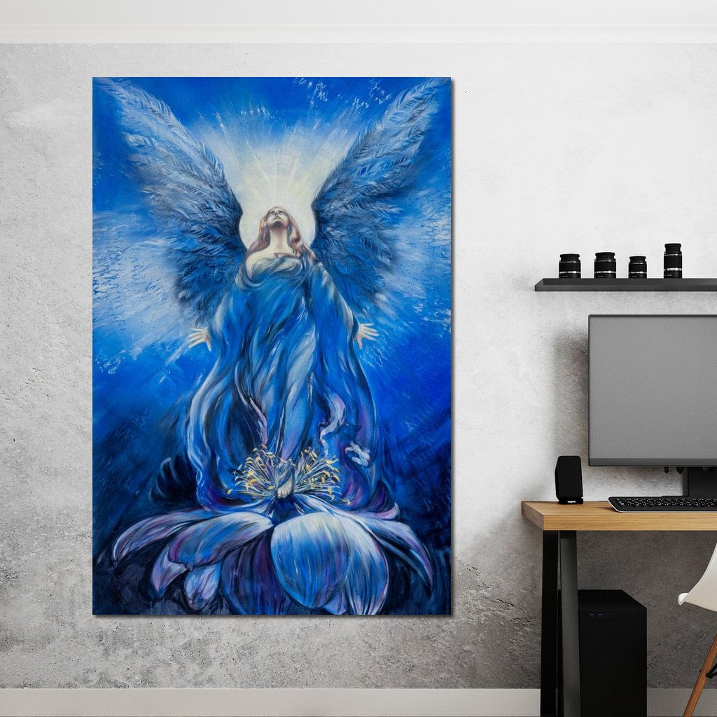 Blue Angel Canvas Wall Art