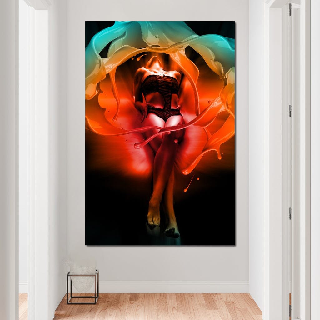 Color of Seduction Canvas Wall Art
