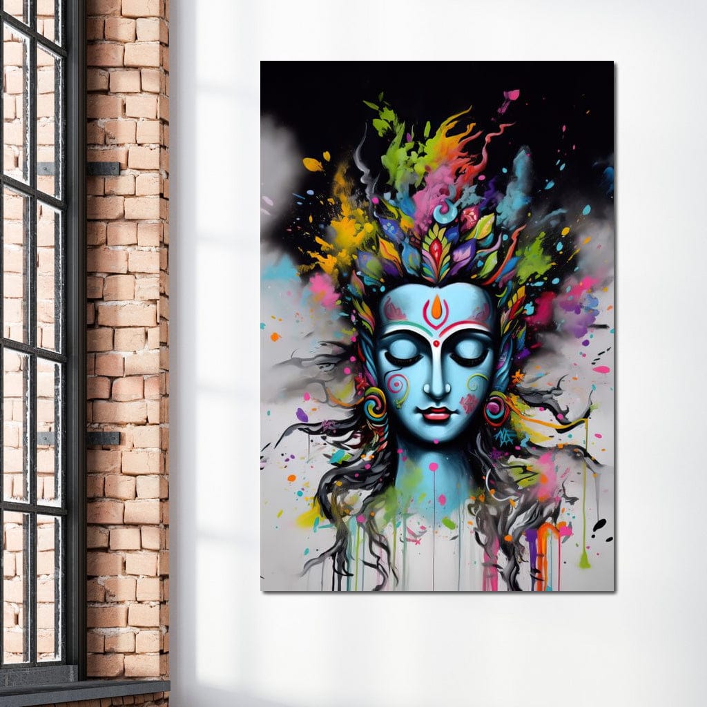 Heavenly Shiva Canvas Wall Art