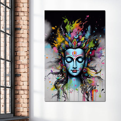 Heavenly Shiva Canvas Wall Art