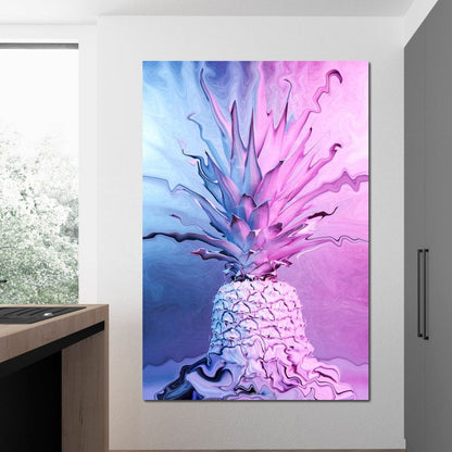 Psychedelic Pineapple Canvas Wall Art