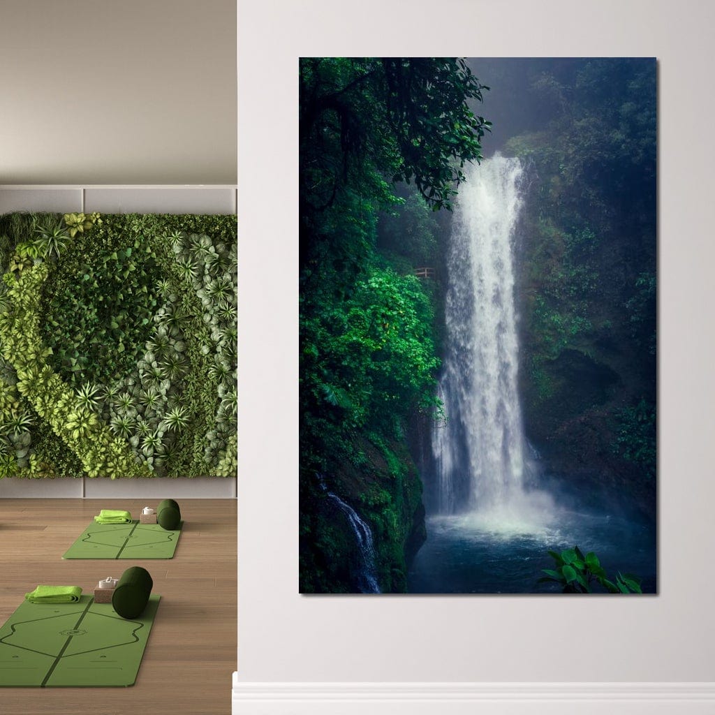 Waterfall in Costa Rica Canvas Wall Art
