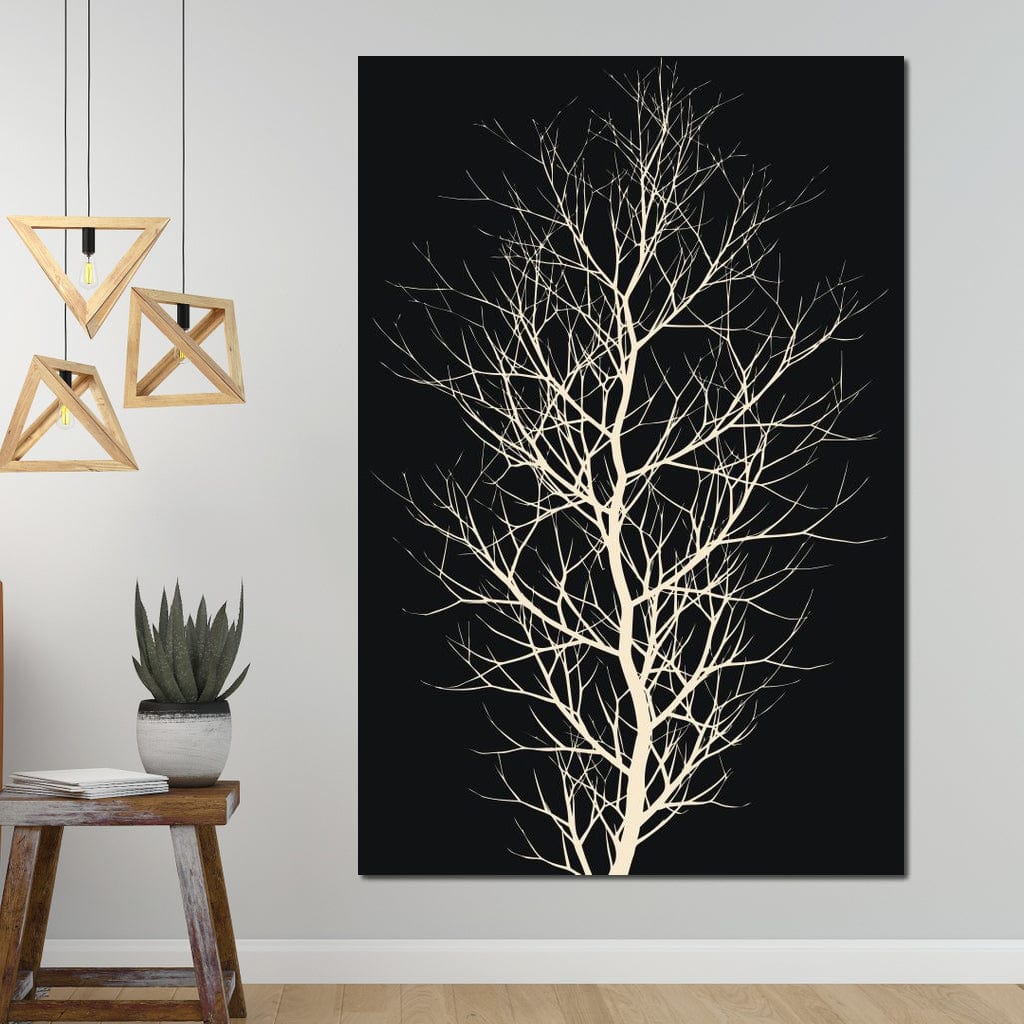 The Black Tree Canvas Wall Art