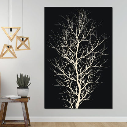 The Black Tree Canvas Wall Art