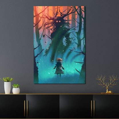 Witch in the Woods Canvas Wall Art