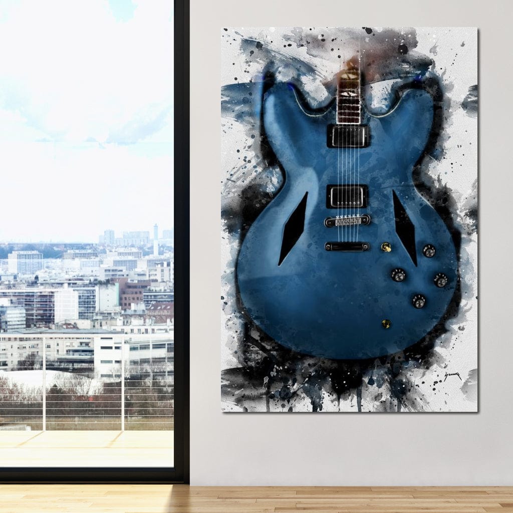 Dave Grohl's Electric Guitar Canvas Wall Art