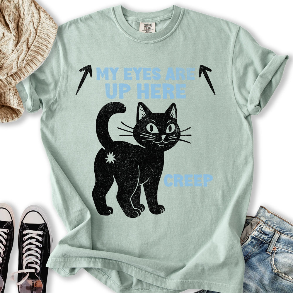 My Eyes Are Up Here Relaxed Tee