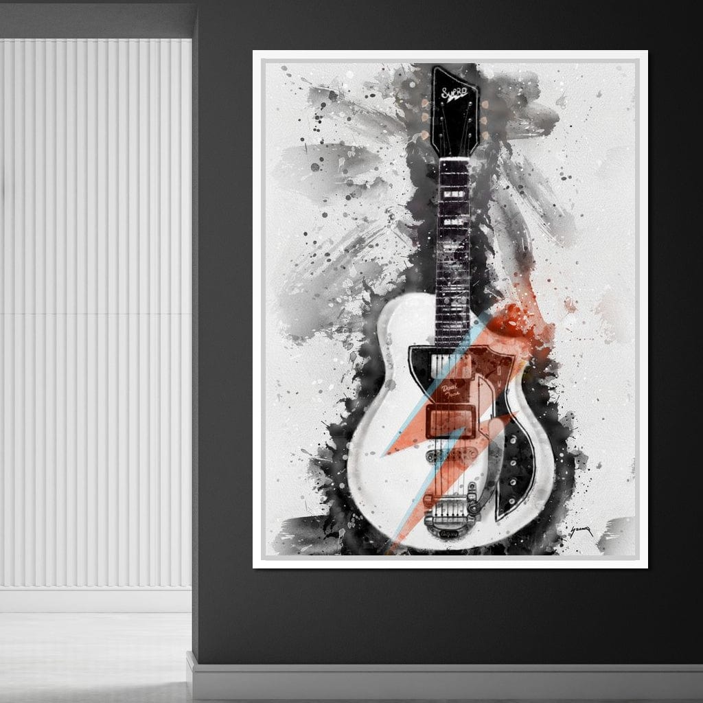 David Bowie's Guitar Canvas Wall Art