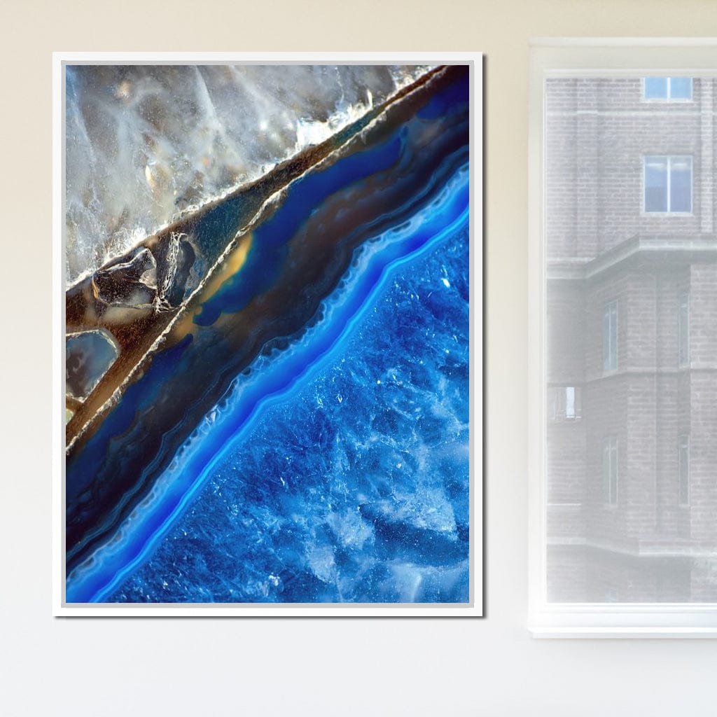 Blue Stone Canvas Wall Art