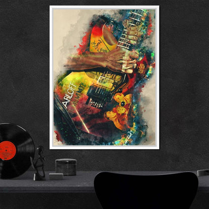 Kirk Hammett's Electric Guitar Canvas Wall Art