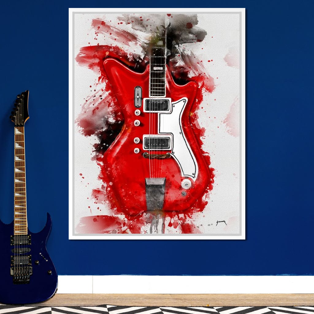 Jack White's Guitar Canvas Wall Art