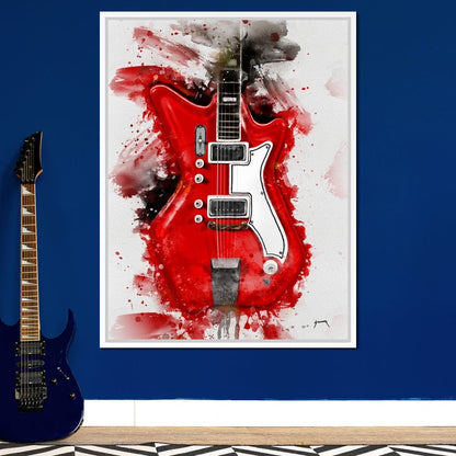 Jack White's Guitar Canvas Wall Art