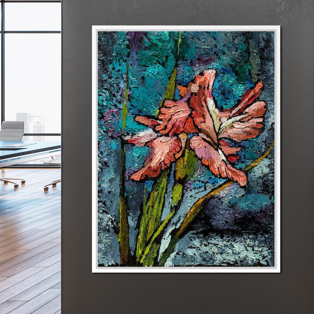 Red Iris Canvas Wall Art