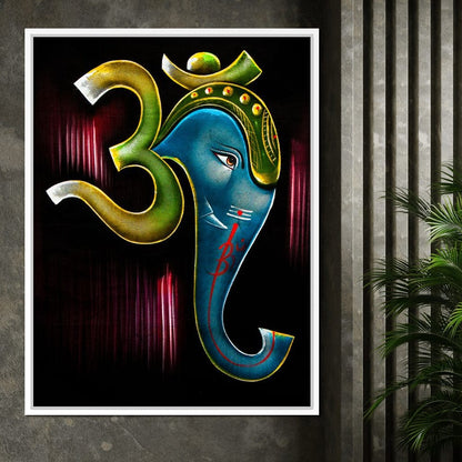 Ganesh Diwali Canvas Wall Art