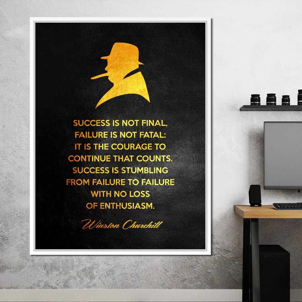 Winston Churchill Canvas Wall Art