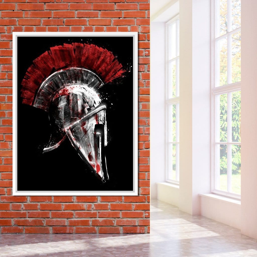 Greek Warrior Helmet Canvas Wall Art
