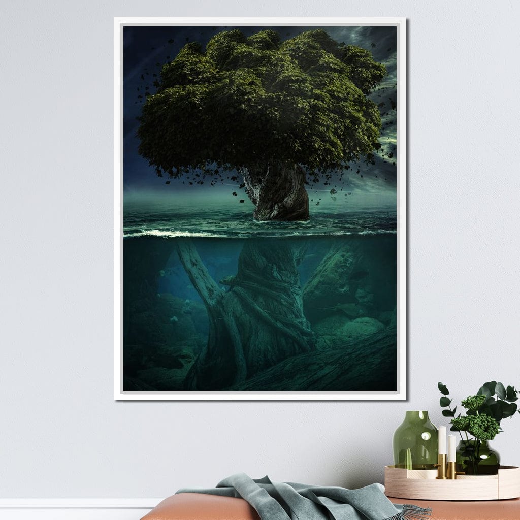 Alone in Depth Canvas Wall Art
