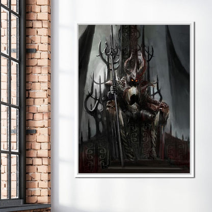 Death Knight Canvas Wall Art