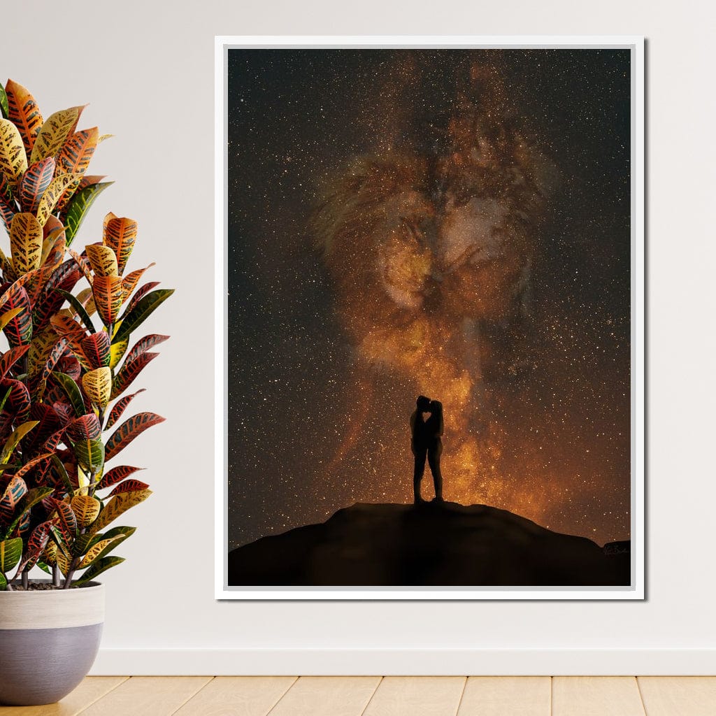 Her Lion, His Wolf - KitConcepts Canvas Wall Art