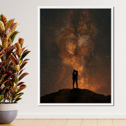 Her Lion, His Wolf - KitConcepts Canvas Wall Art
