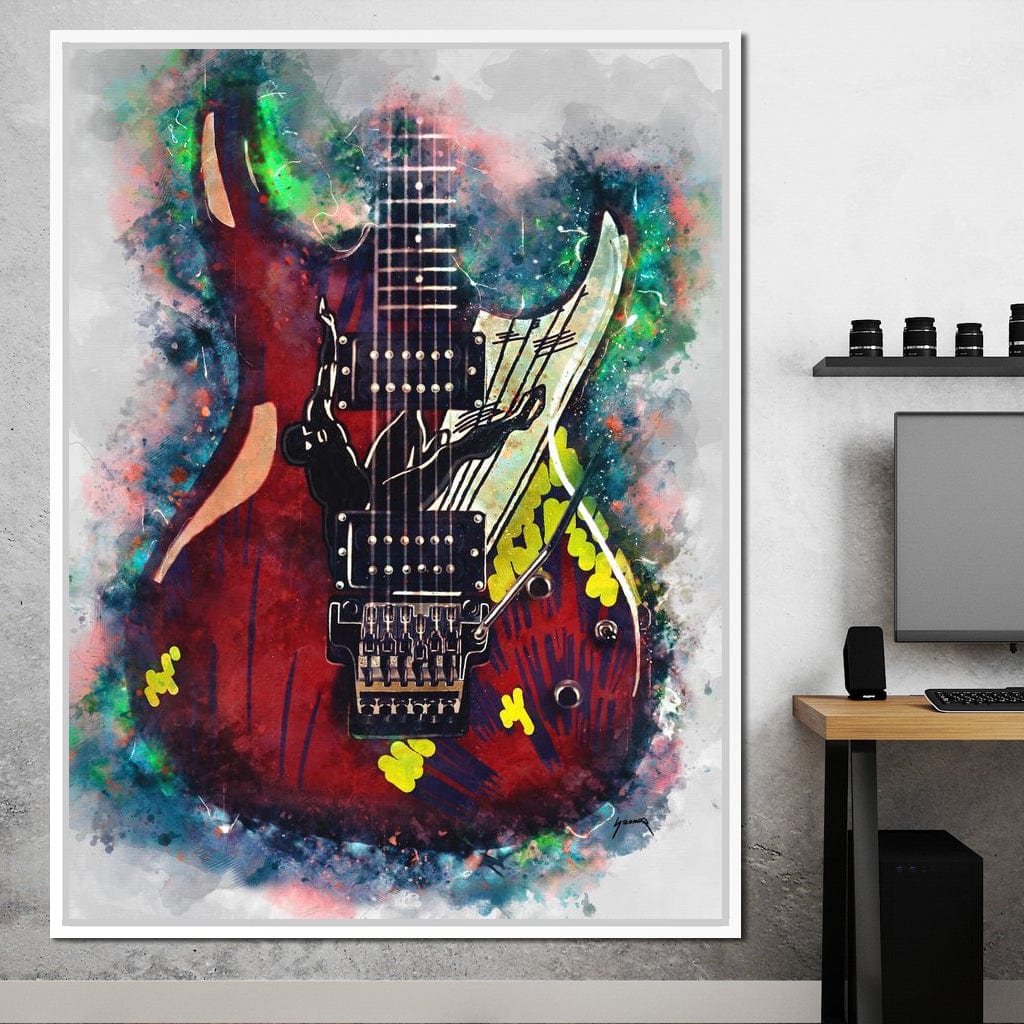 Joe Satriani's Guitar Canvas Wall Art