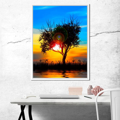 Colorful Sundown Canvas Wall Art