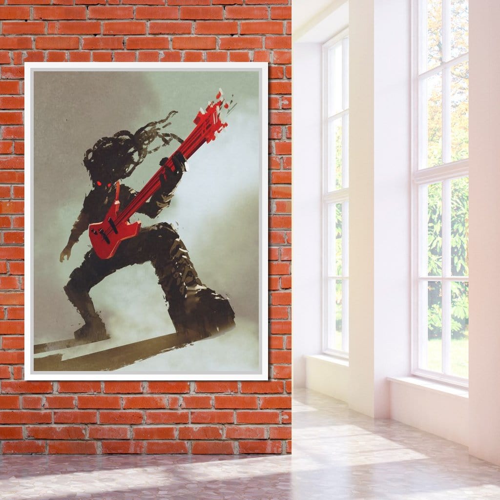Rocker Monster Canvas Wall Art