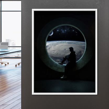 Planet View Canvas Wall Art