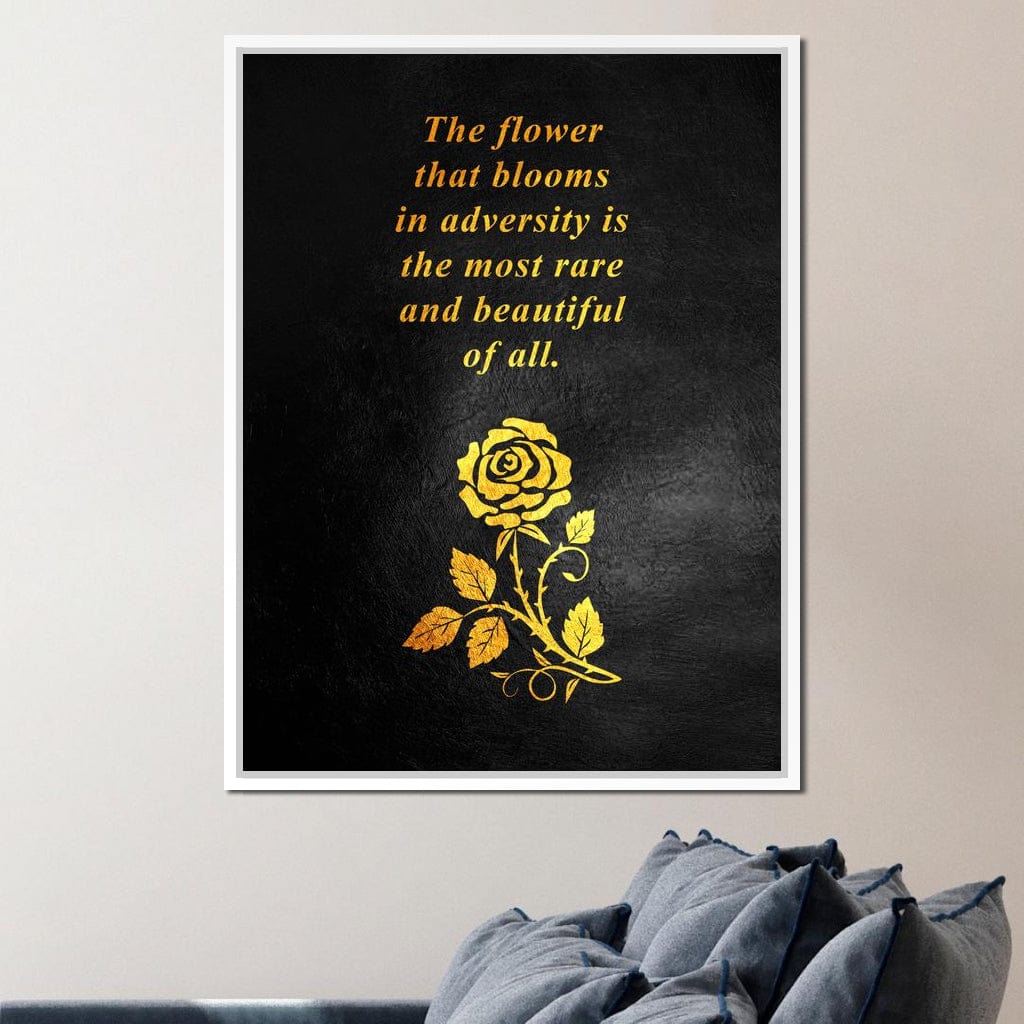 The Flower That Blooms Canvas Wall Art