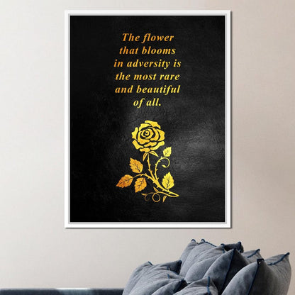 The Flower That Blooms Canvas Wall Art