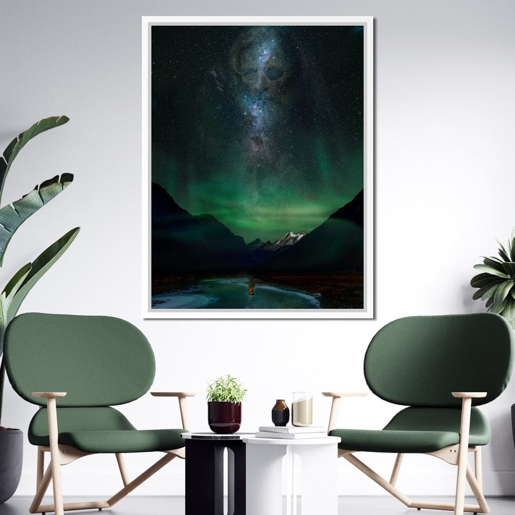 Odin Viking Funeral Boat - KitConcepts Canvas Wall Art