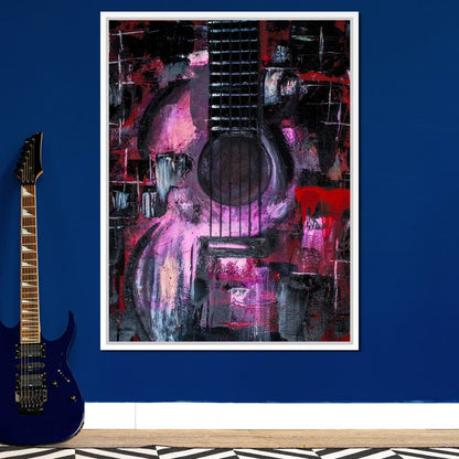 Abstract Guitar Canvas Wall Art