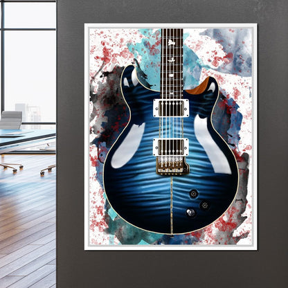 Santana's Electric Guitar Canvas Wall Art