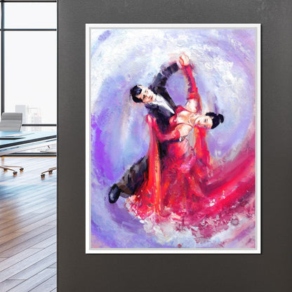 Ballroom Dancers Canvas Wall Art