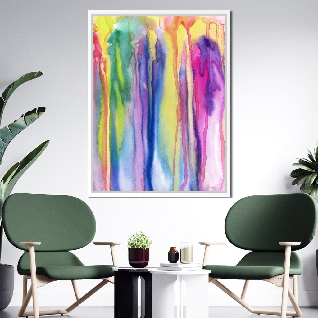 Watercolor Drip Canvas Wall Art