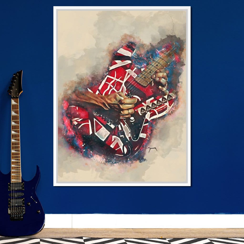 Eddie Van Halen's Electric Guitar Canvas Wall Art