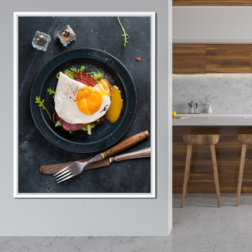 Breakfast Plate Canvas Wall Art