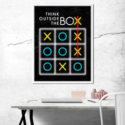 Think Outside The Box Canvas Wall Art