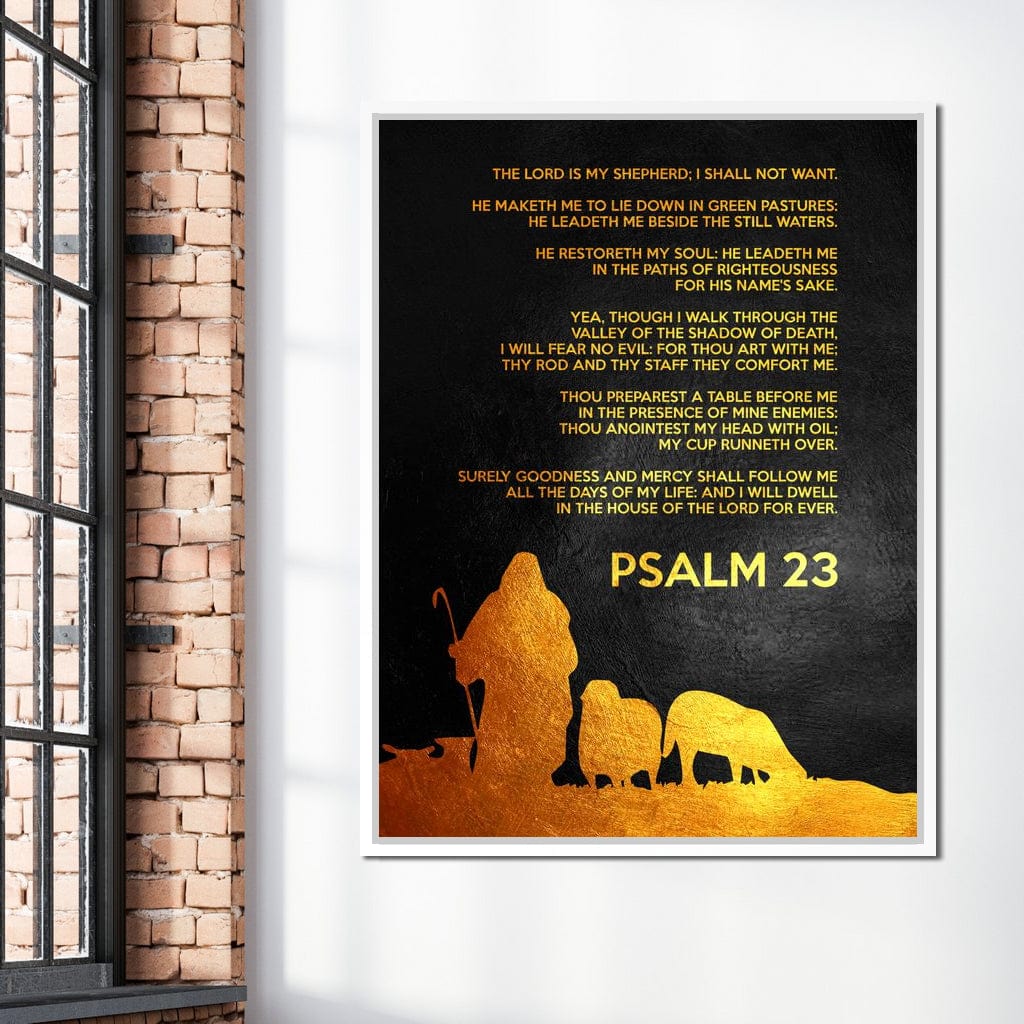 Psalm 23 Canvas Wall Art