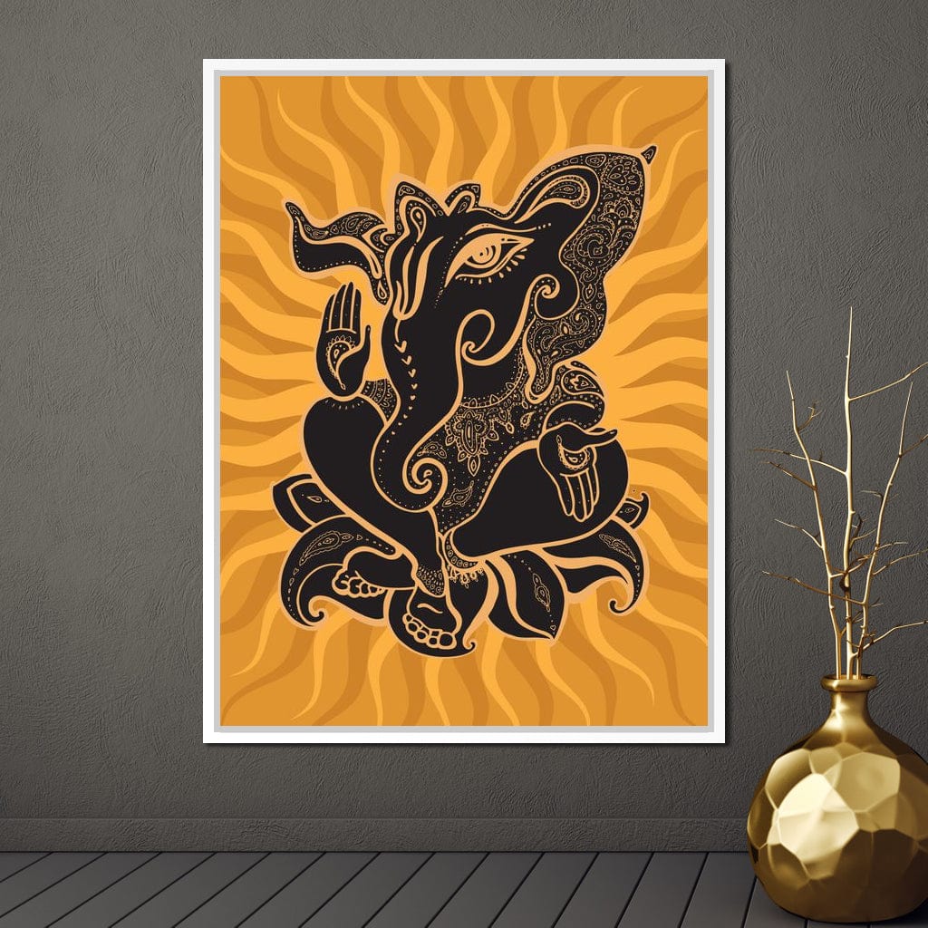 Ganesh Wisdom Canvas Wall Art