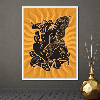 Ganesh Wisdom Canvas Wall Art