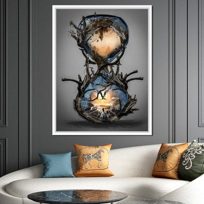 Hourglass Canvas Wall Art
