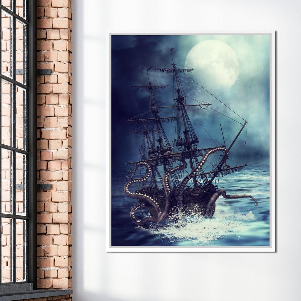 The Kraken Canvas Wall Art